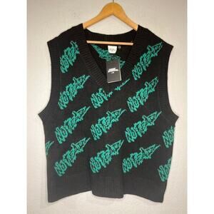 NWT No Fear x H&M soft sweater vest Y2K large